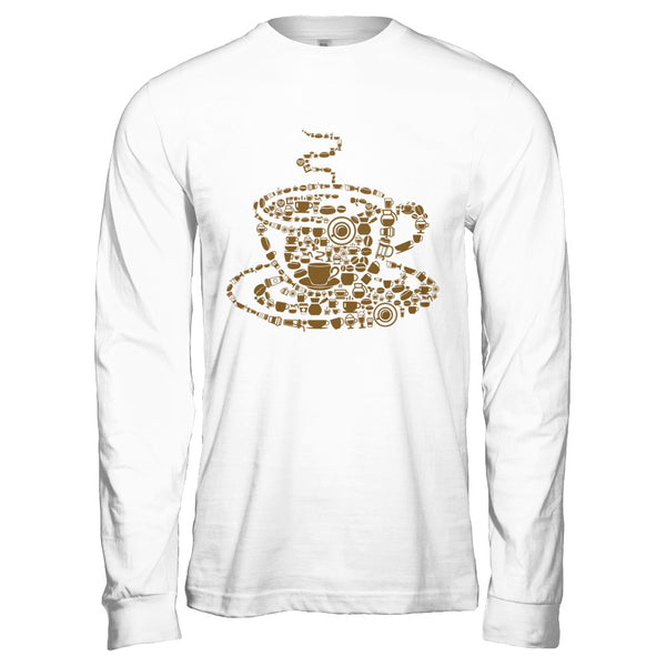 Coffee Cup Art Long Sleeve