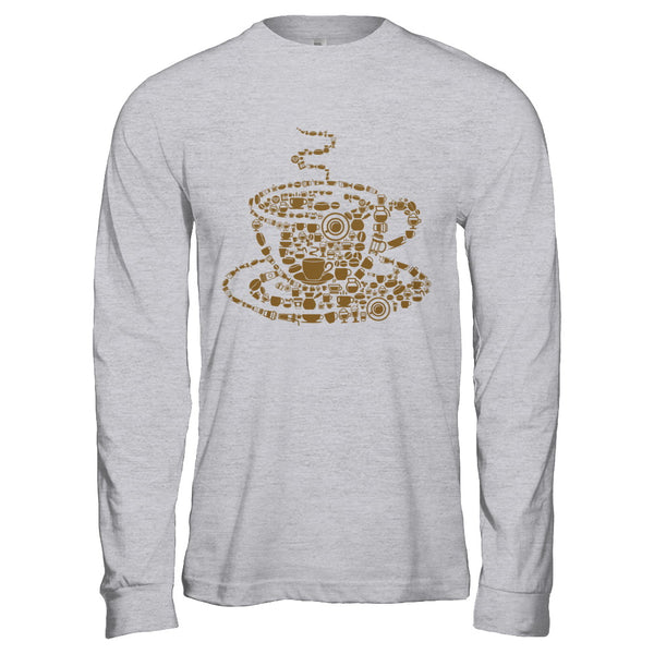 Coffee Cup Art Long Sleeve