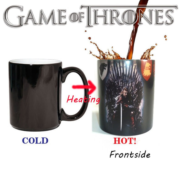 Discoloration Cups Game of Thrones Mugs HEAR ROAR Coffee Color Change Mugs Originality Novelty Surprised Gifts Fans Favourite