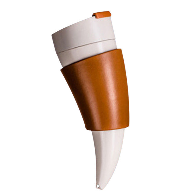 Creative Travel Horn Mug With Holder