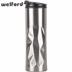 450ml Stainless Steel thermos Irregular Electroplate thermocup Tumbler Vacuum Flask portable water bottle Kettle travel mug