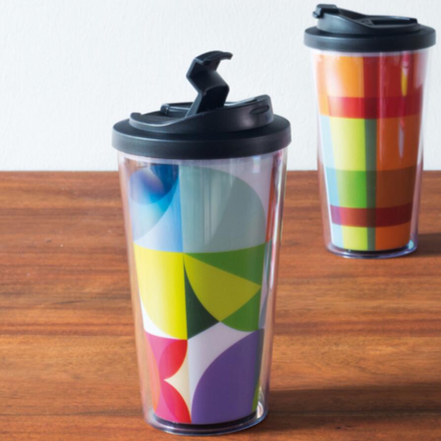 Free Shipping 450ml double-walled Travel Mug with screw lid-Coffee Mug(410)