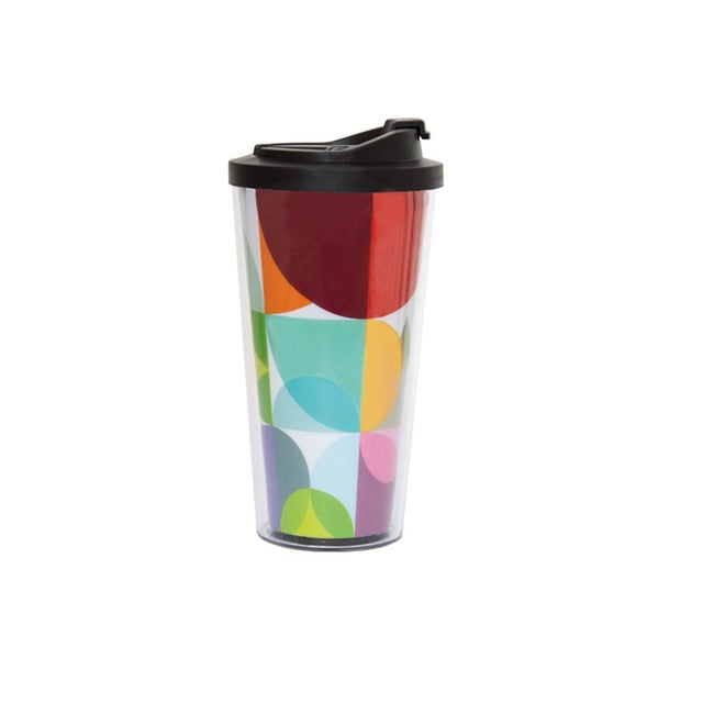 Free Shipping 450ml double-walled Travel Mug with screw lid-Coffee Mug(410)