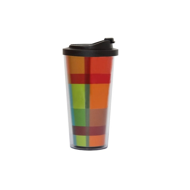 Free Shipping 450ml double-walled Travel Mug with screw lid-Coffee Mug(410)
