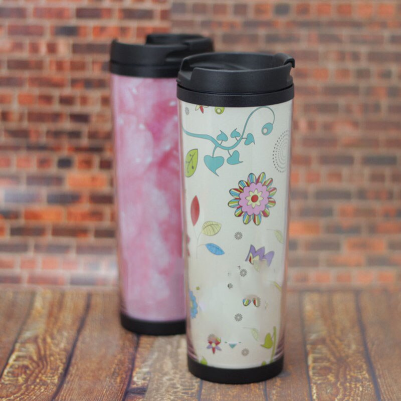 new products 2015 innovative products plastic and stainless steel wolesale unique coffee auto changeable insert paper travel mug