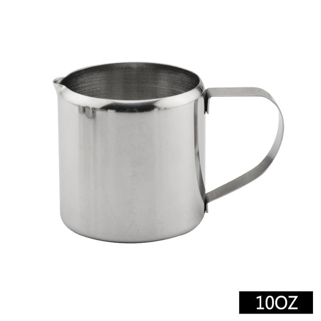 Stainless Steel Milk Frothing Jug Milk Cream Cup Coffee Creamer Latte Art Pitcher With Spout Durable Kitchen Coffee Accessories